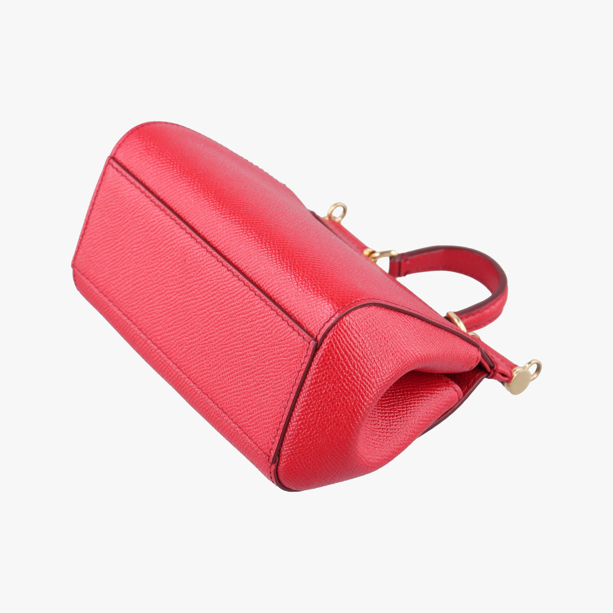 Pre-owned Dolce & Gabbana SICILY Red Leather  shoulderbag | stylenewstar