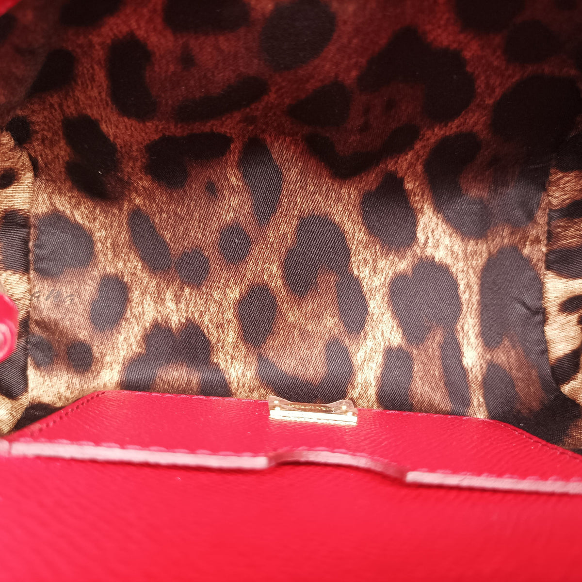 Pre-owned Dolce & Gabbana SICILY Red Leather  shoulderbag | stylenewstar