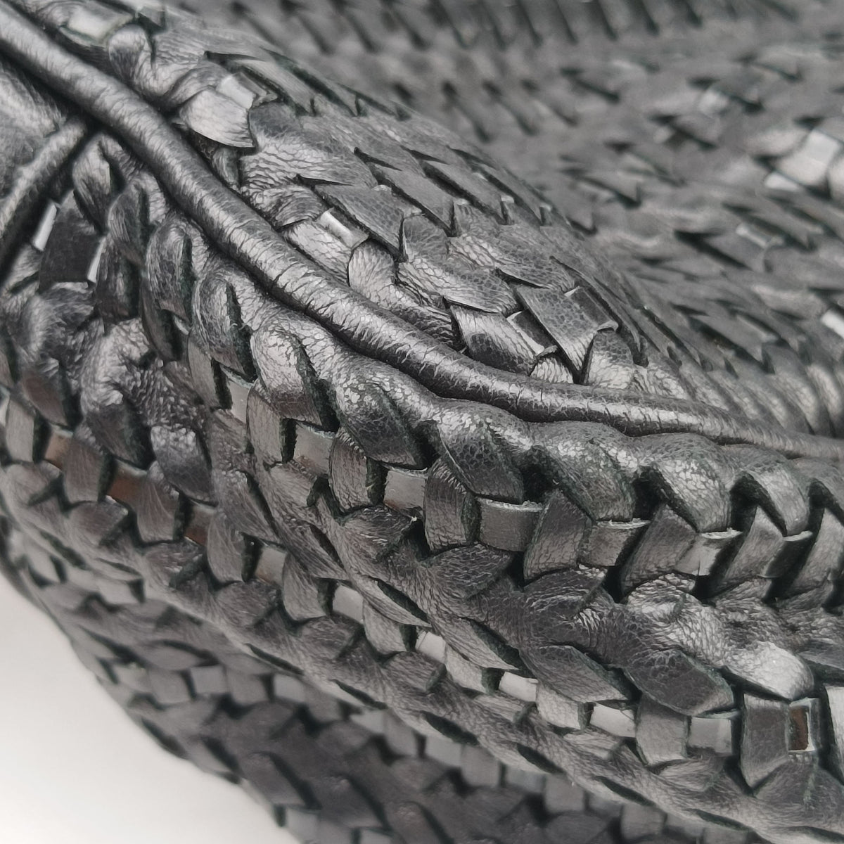 Secondhand Christian Dior Soft Lady Dior Intrecciato Tote Black lambskin  handbag | stylenewstar