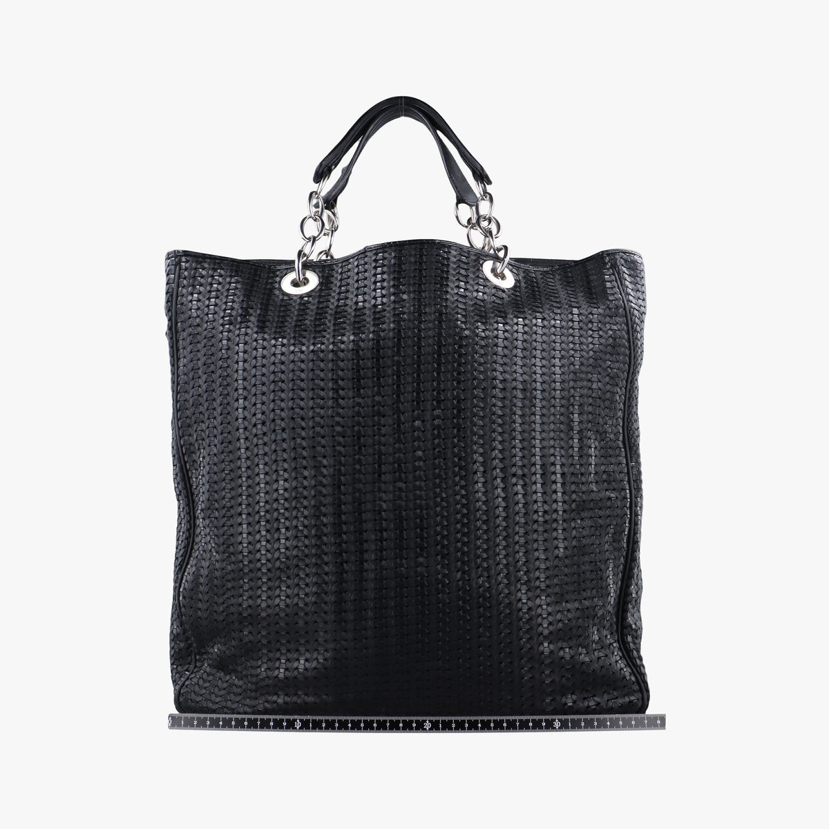 Secondhand Christian Dior Soft Lady Dior Intrecciato Tote Black lambskin  handbag | stylenewstar