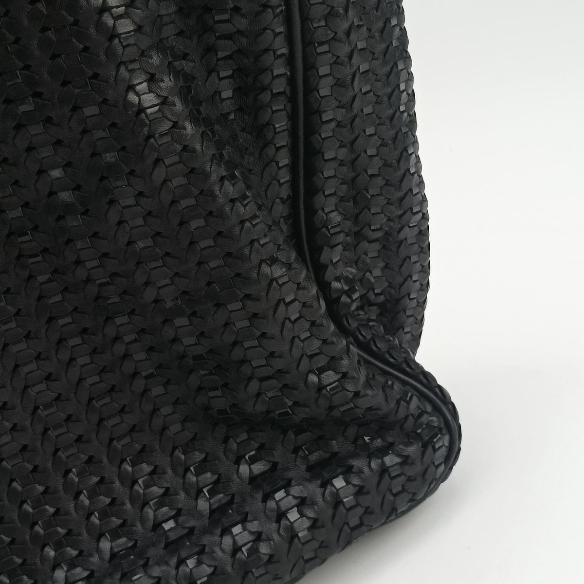 Secondhand Christian Dior Soft Lady Dior Intrecciato Tote Black lambskin  handbag | stylenewstar