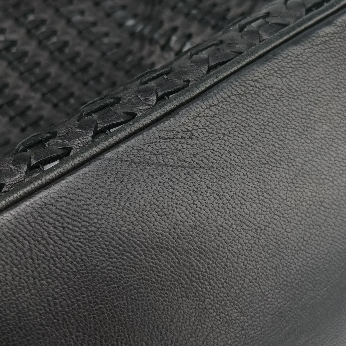 Secondhand Christian Dior Soft Lady Dior Intrecciato Tote Black lambskin  handbag | stylenewstar