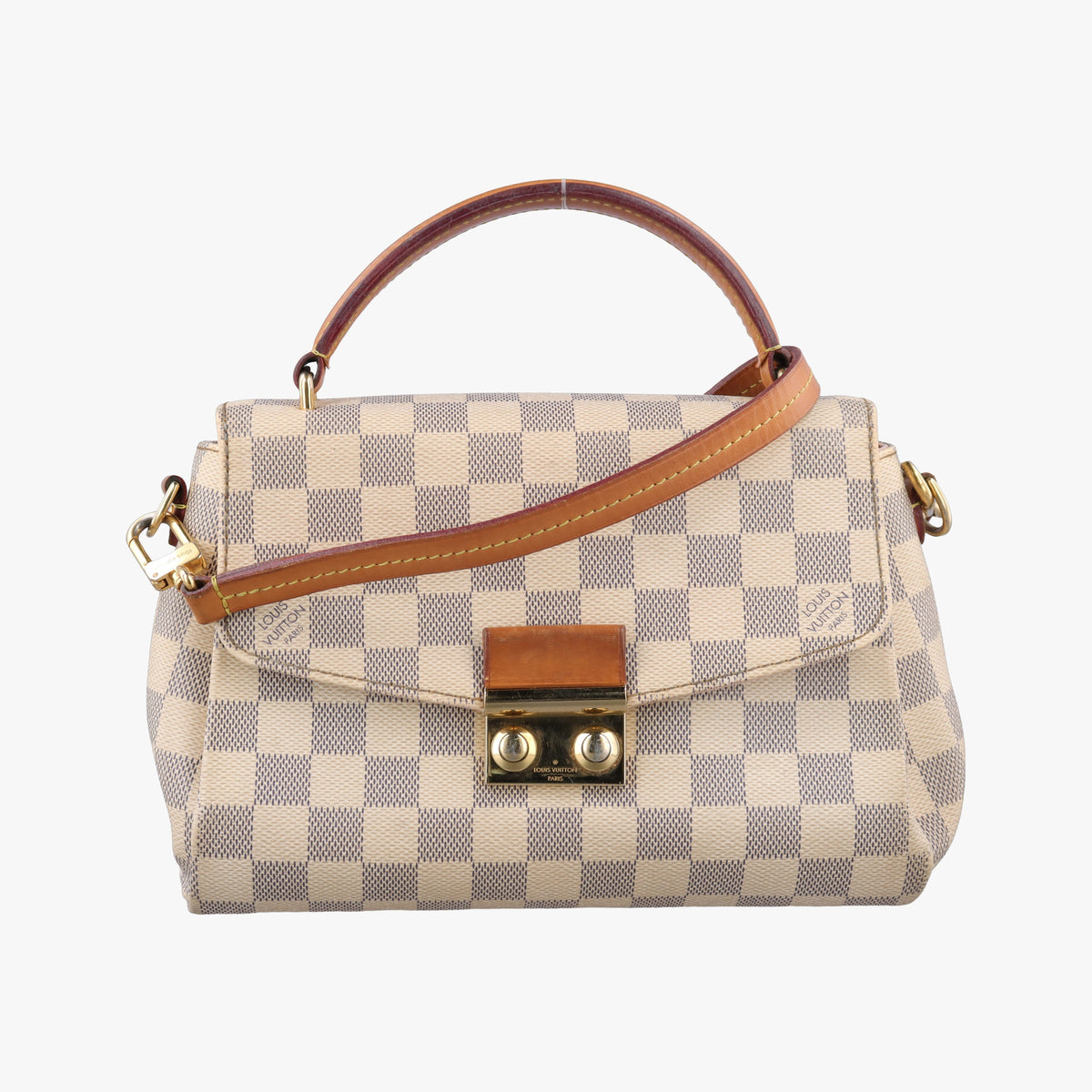 Pre-owned Louis Vuitton CROISETTE Azur Damier Canvas N41581 shoulderbag | stylenewstar