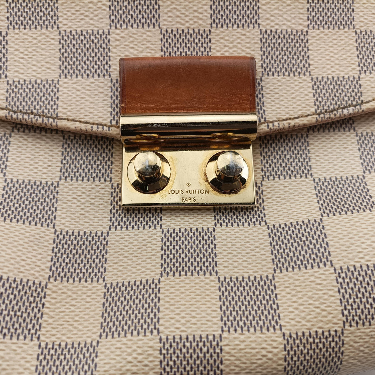 Pre-owned Louis Vuitton CROISETTE Azur Damier Canvas N41581 shoulderbag | stylenewstar