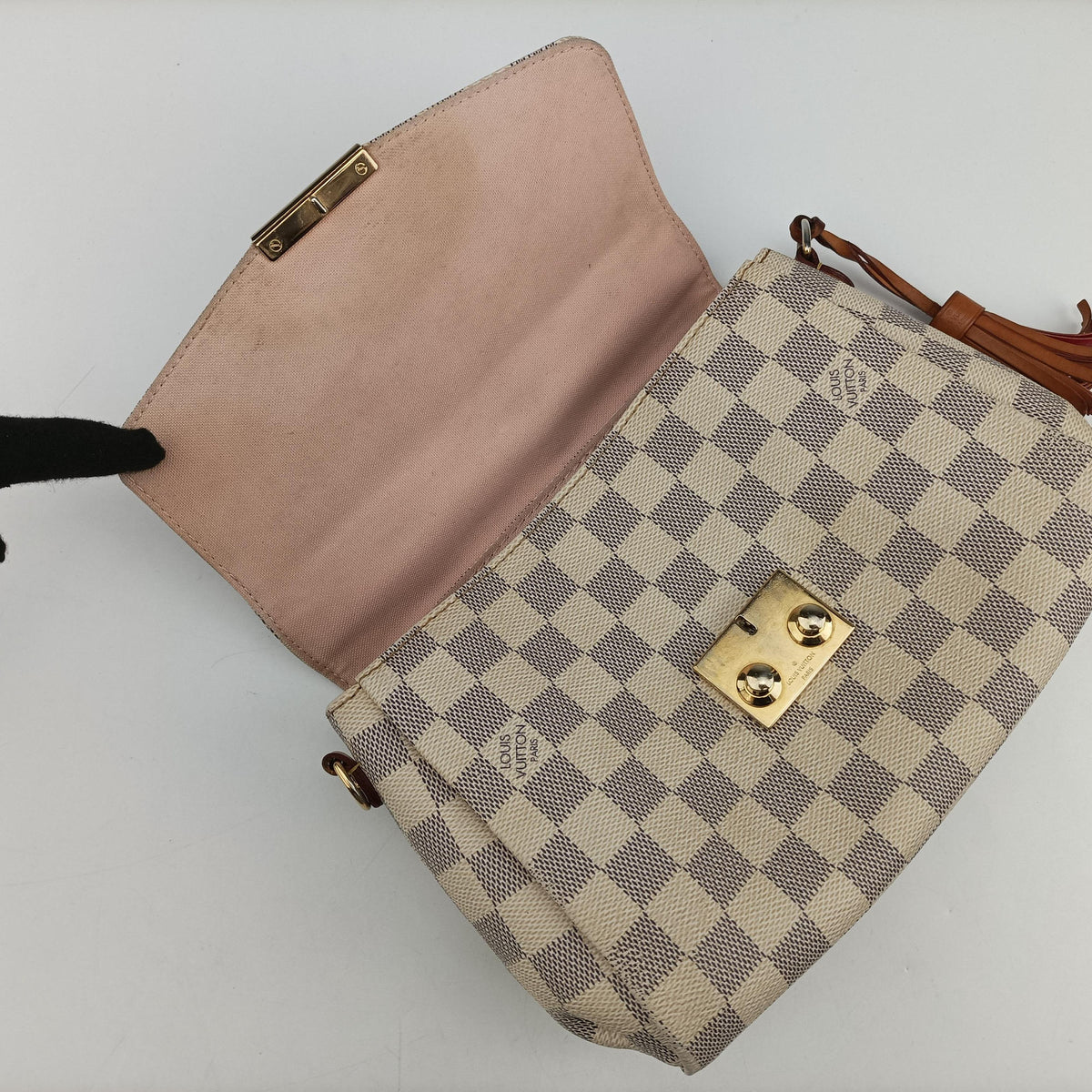 Pre-owned Louis Vuitton CROISETTE Azur Damier Canvas N41581 shoulderbag | stylenewstar