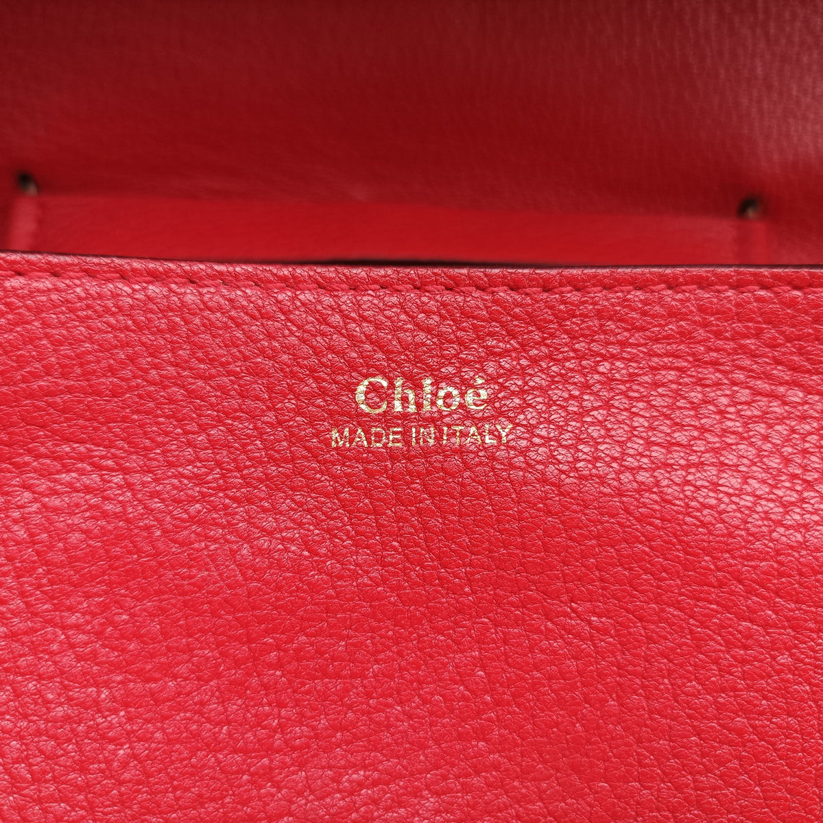 Pre-owned Chloe DREW Red Leather  shoulderbag | stylenewstar