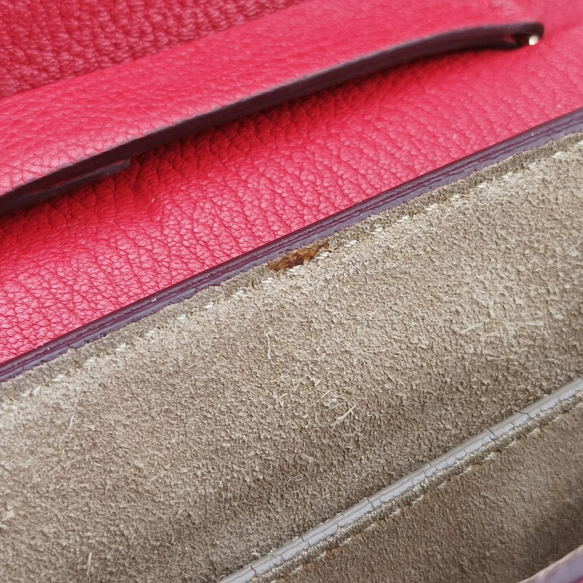 Pre-owned Chloe DREW Red Leather  shoulderbag | stylenewstar