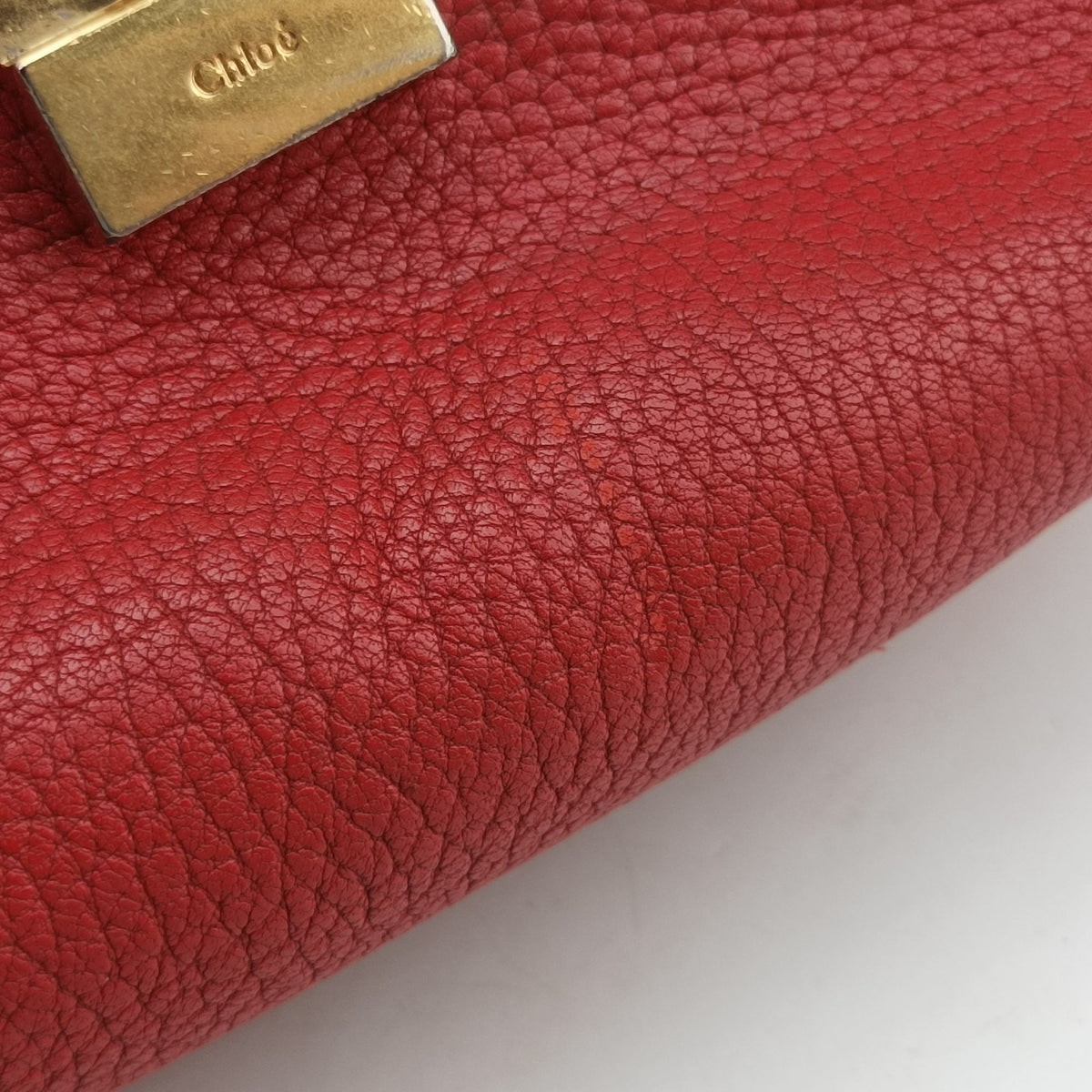 Pre-owned Chloe DREW Red Leather  shoulderbag | stylenewstar