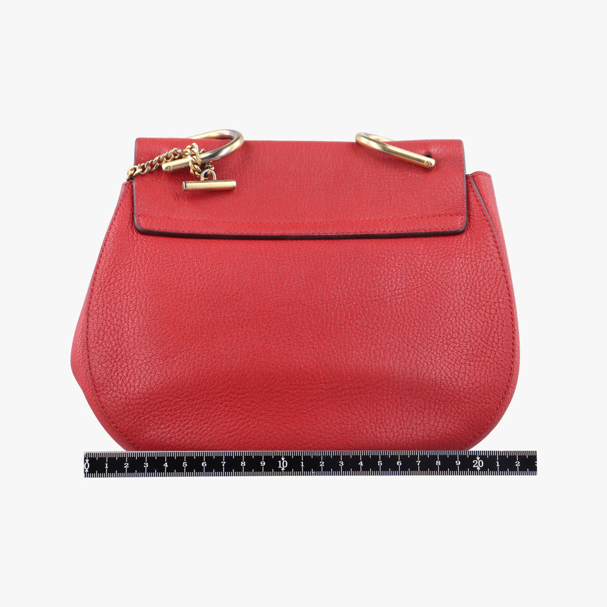 Pre-owned Chloe DREW Red Leather  shoulderbag | stylenewstar