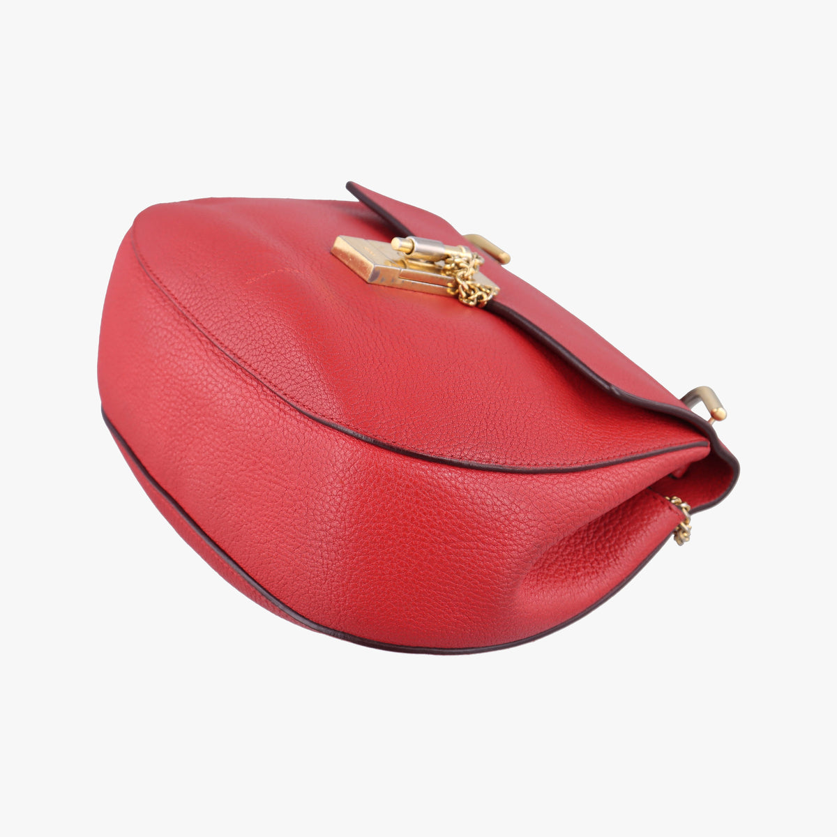 Pre-owned Chloe DREW Red Leather  shoulderbag | stylenewstar
