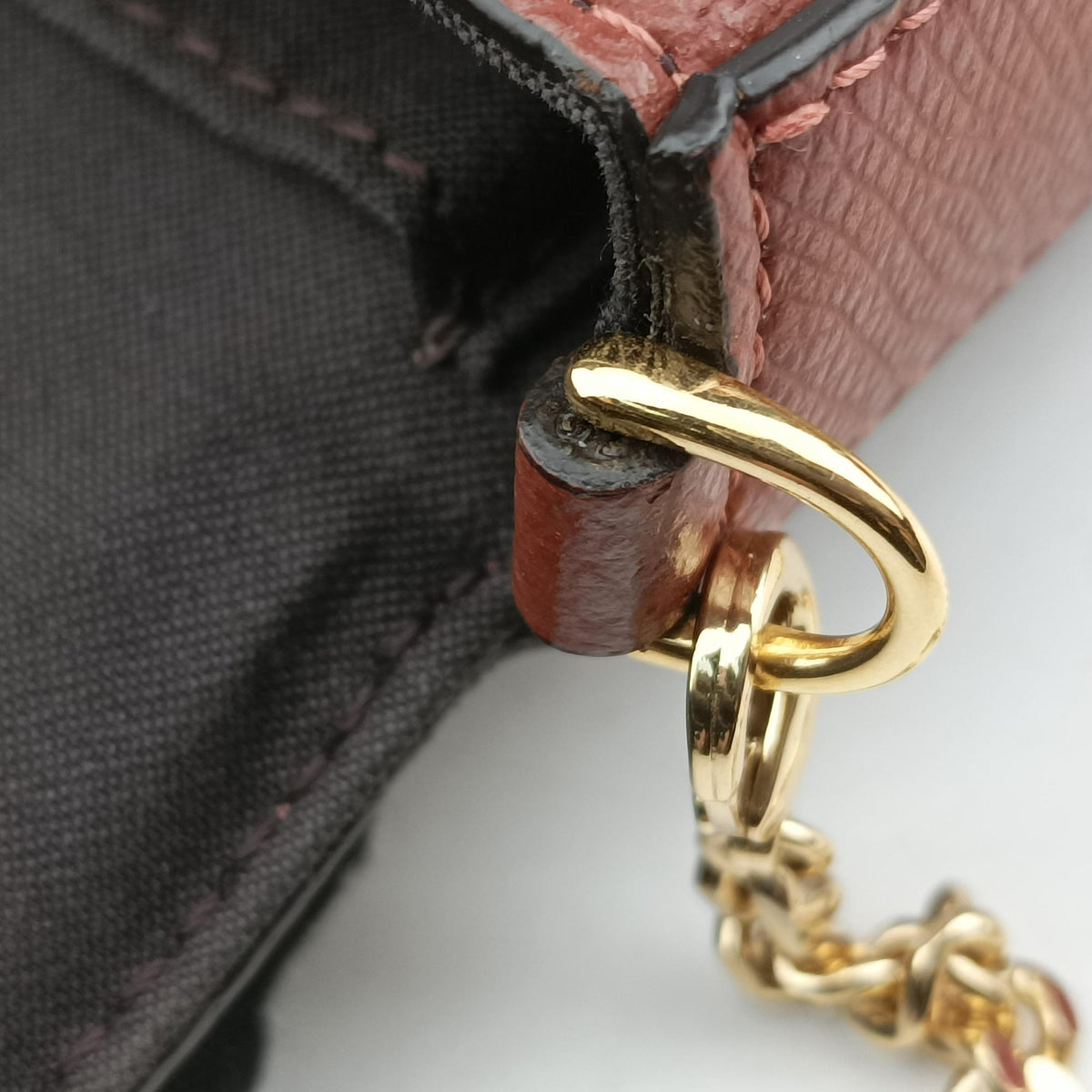 Pre-owned Fendi Kan I F Brown Leather 8BS032 shoulderbag | stylenewstar