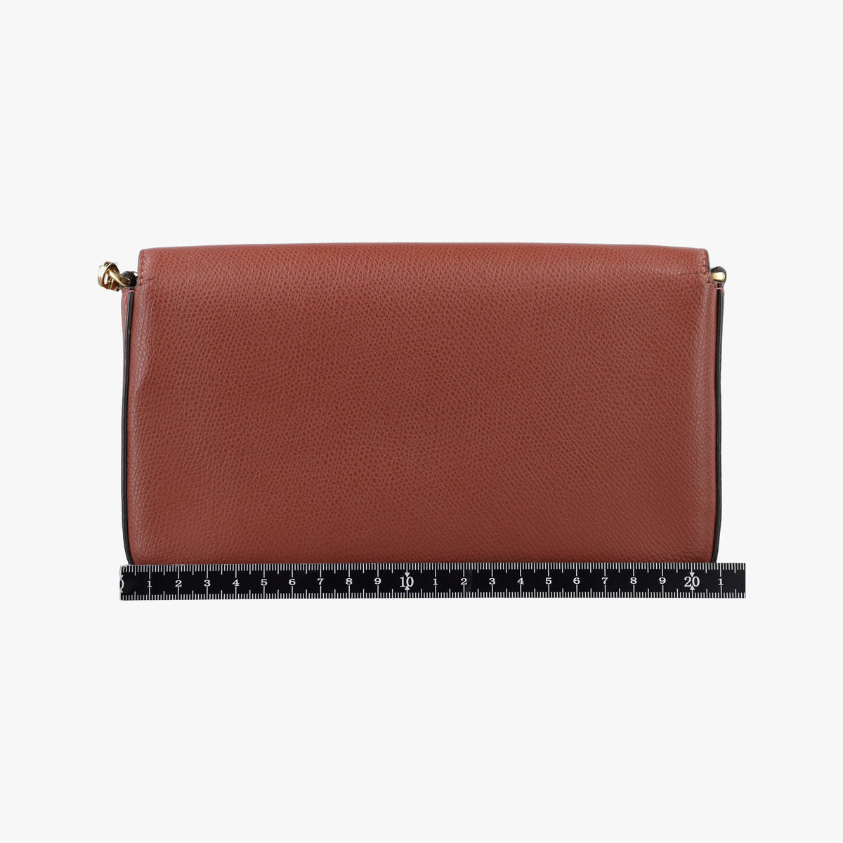 Pre-owned Fendi Kan I F Brown Leather 8BS032 shoulderbag | stylenewstar