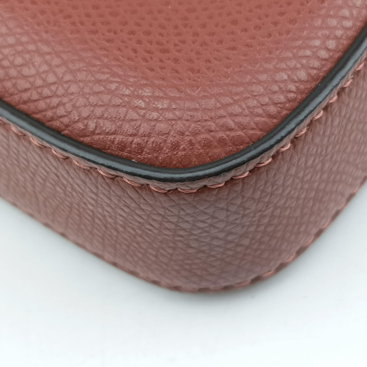 Pre-owned Fendi Kan I F Brown Leather 8BS032 shoulderbag | stylenewstar