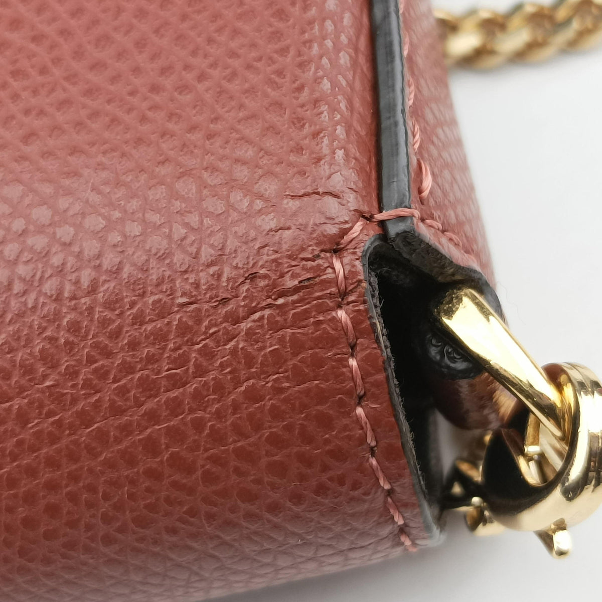 Pre-owned Fendi Kan I F Brown Leather 8BS032 shoulderbag | stylenewstar