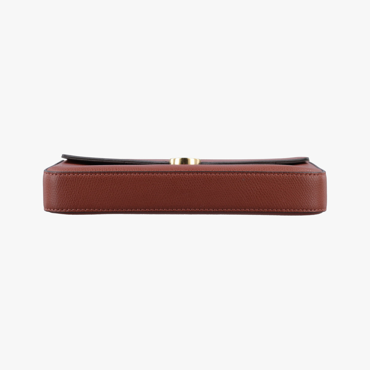 Pre-owned Fendi Kan I F Brown Leather 8BS032 shoulderbag | stylenewstar