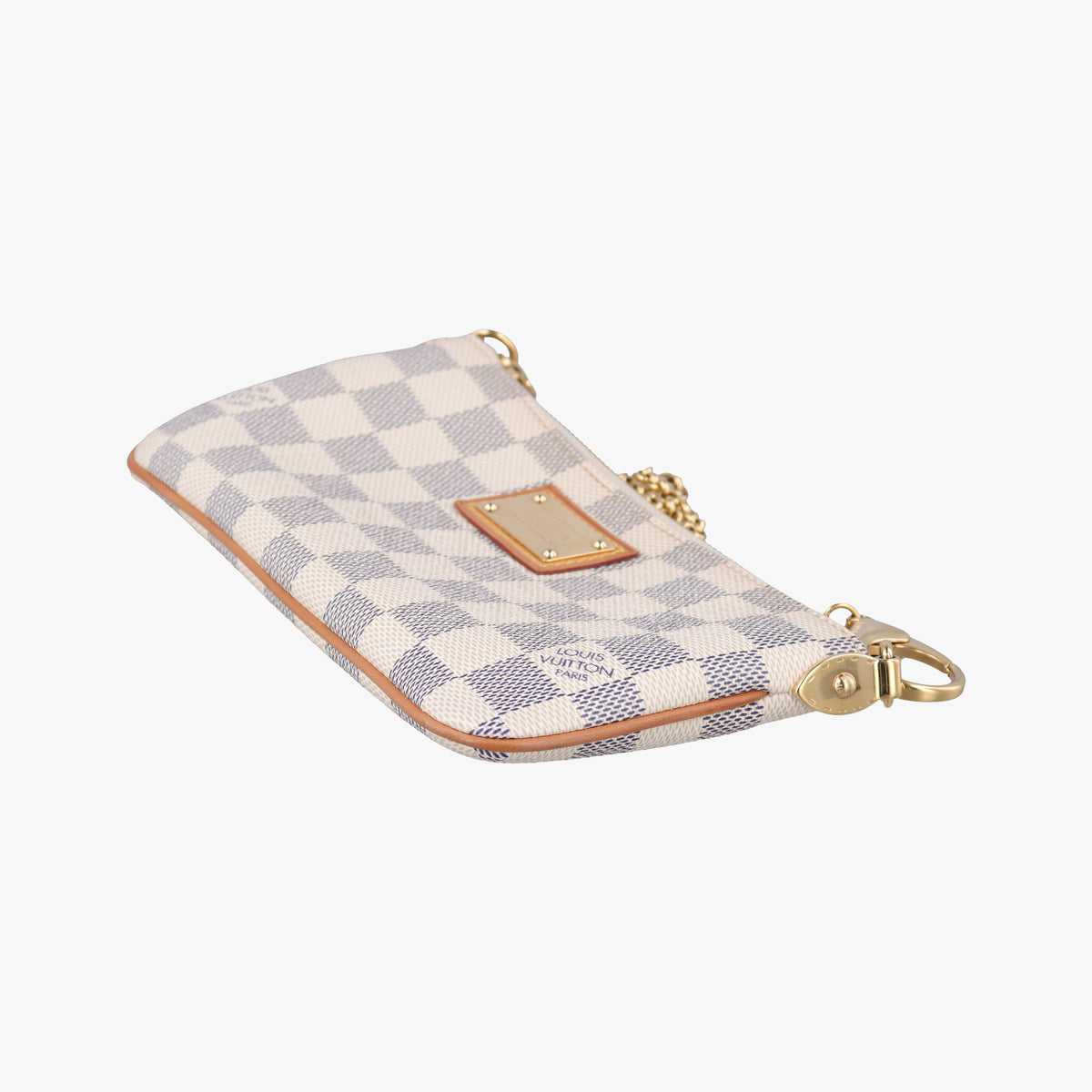 Secondhand Louis Vuitton Pochette Mila MM AZUR Damier Canvas N60027 handbag | stylenewstar