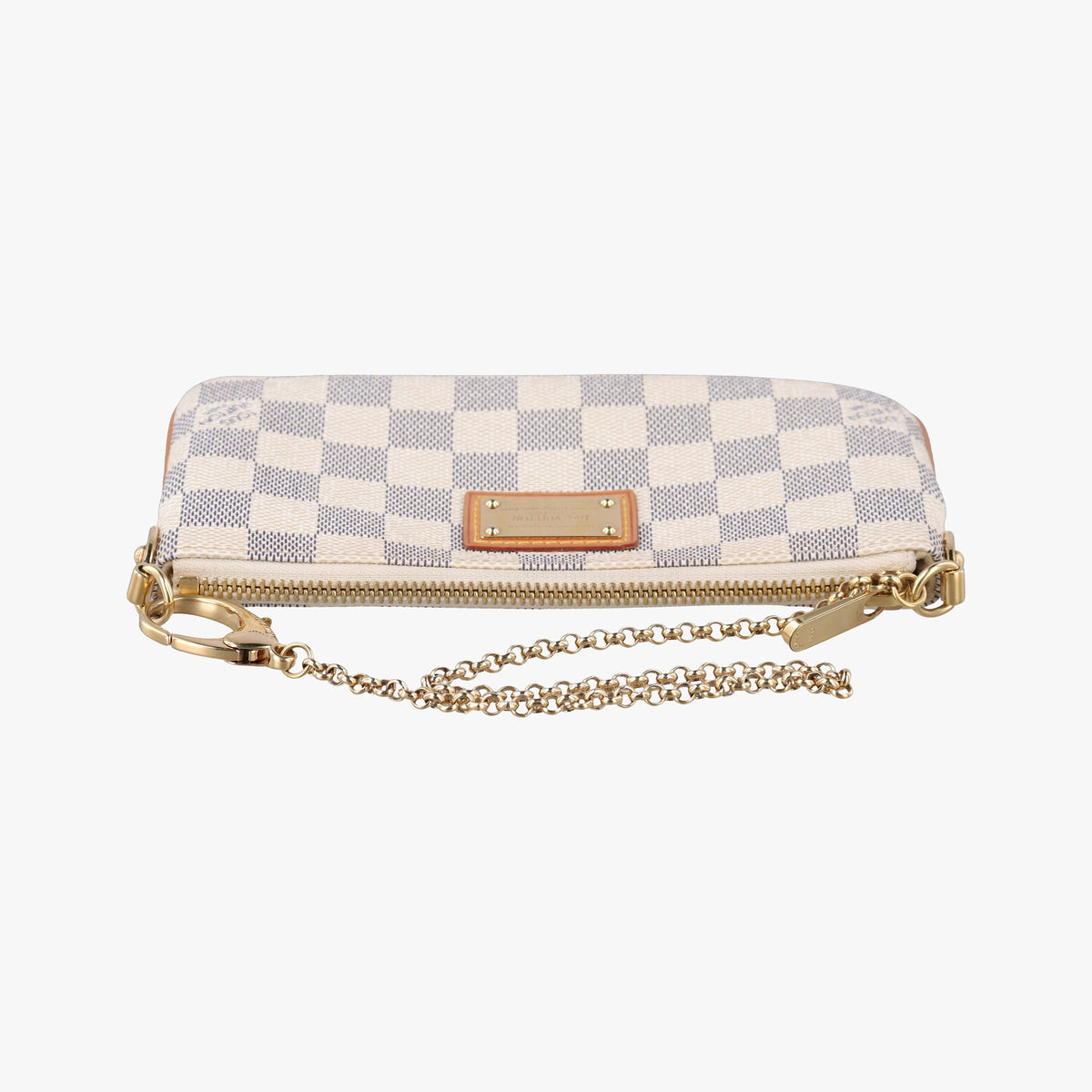 Secondhand Louis Vuitton Pochette Mila MM AZUR Damier Canvas N60027 handbag | stylenewstar