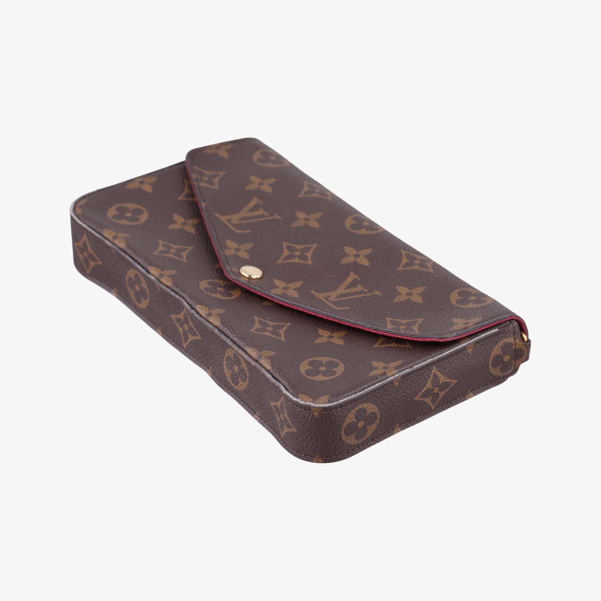 Pre-owned Louis Vuitton Pochette Felicie Brown Monogram Canvas M61276 shoulderbag | stylenewstar
