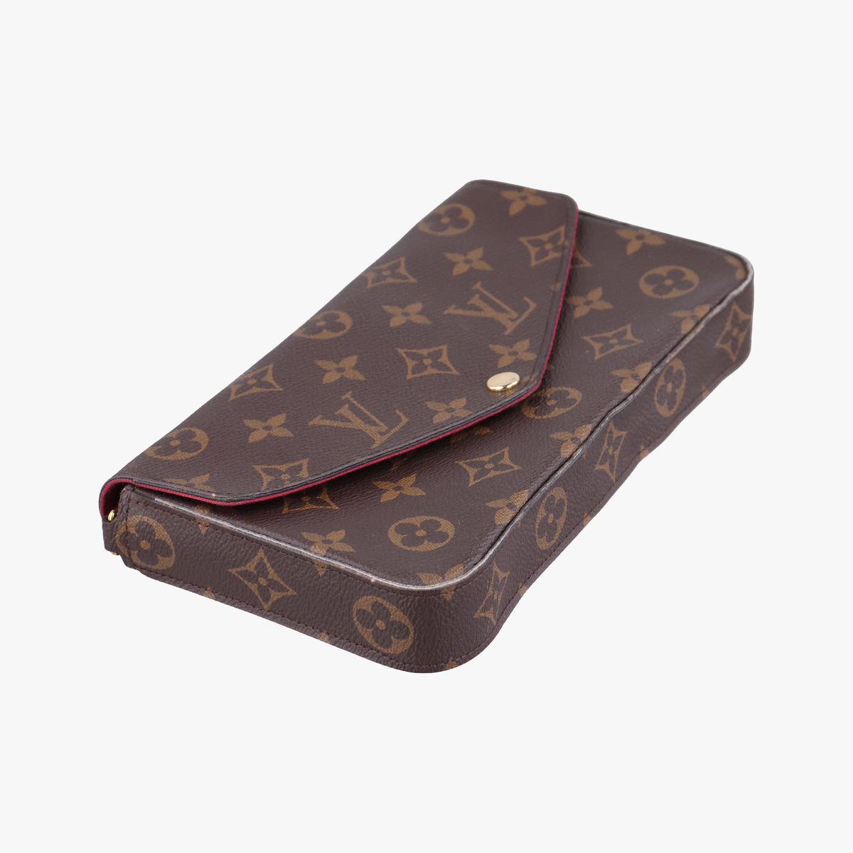 Pre-owned Louis Vuitton Pochette Felicie Brown Monogram Canvas M61276 shoulderbag | stylenewstar