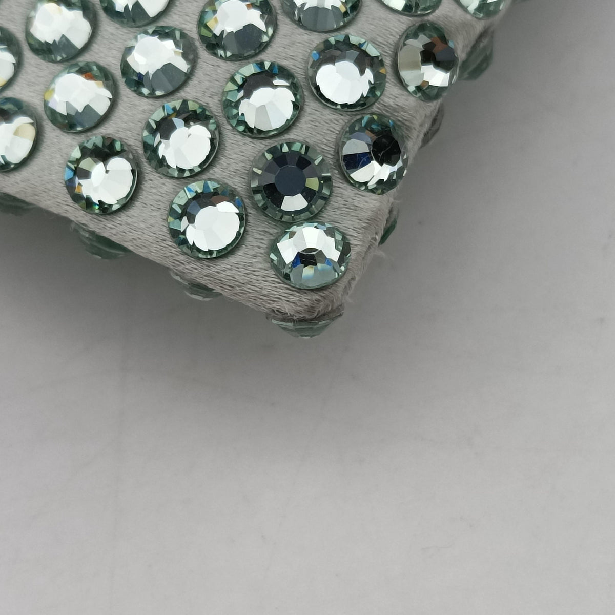 Vintage Prada Rosa Satin Crystal Mini Tote Green Rhinestone 1BA253 shoulderbag | stylenewstar