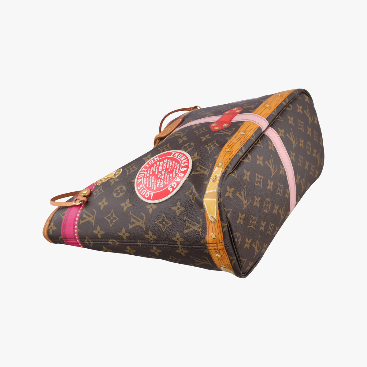 Vintage Louis Vuitton Neverfull MM Summer Trunk brown×Multicolor Monogram Canvas M41390 shoulderbag | stylenewstar