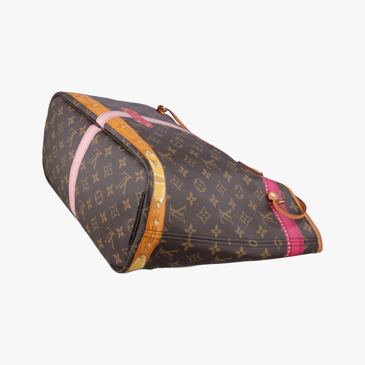 Vintage Louis Vuitton Neverfull MM Summer Trunk brown×Multicolor Monogram Canvas M41390 shoulderbag | stylenewstar