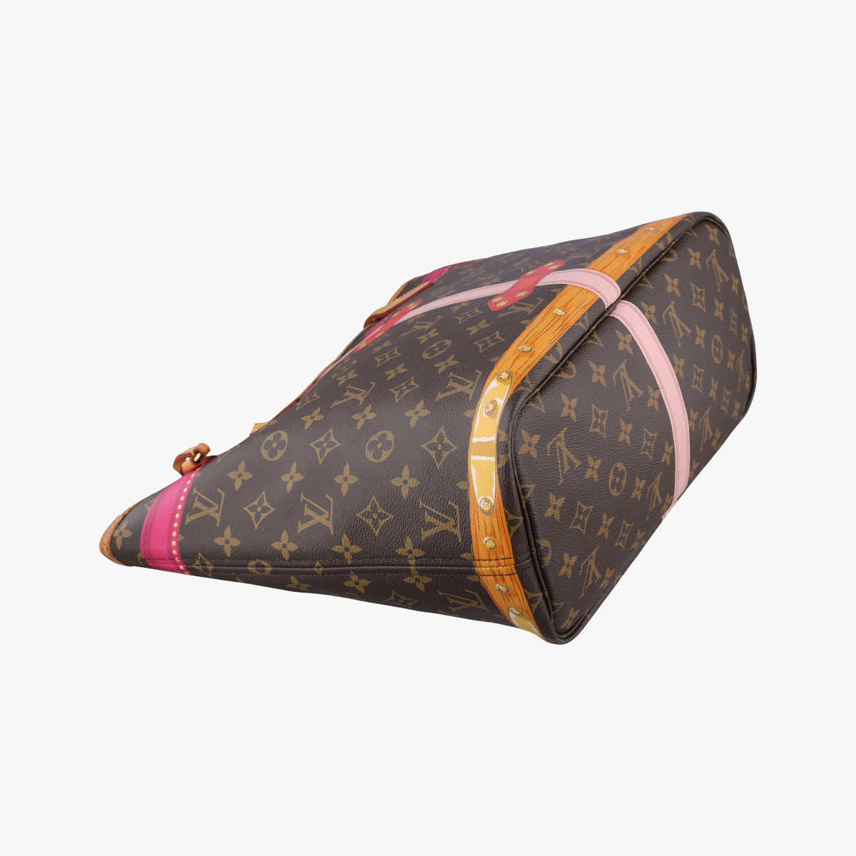 Vintage Louis Vuitton Neverfull MM Summer Trunk brown×Multicolor Monogram Canvas M41390 shoulderbag | stylenewstar