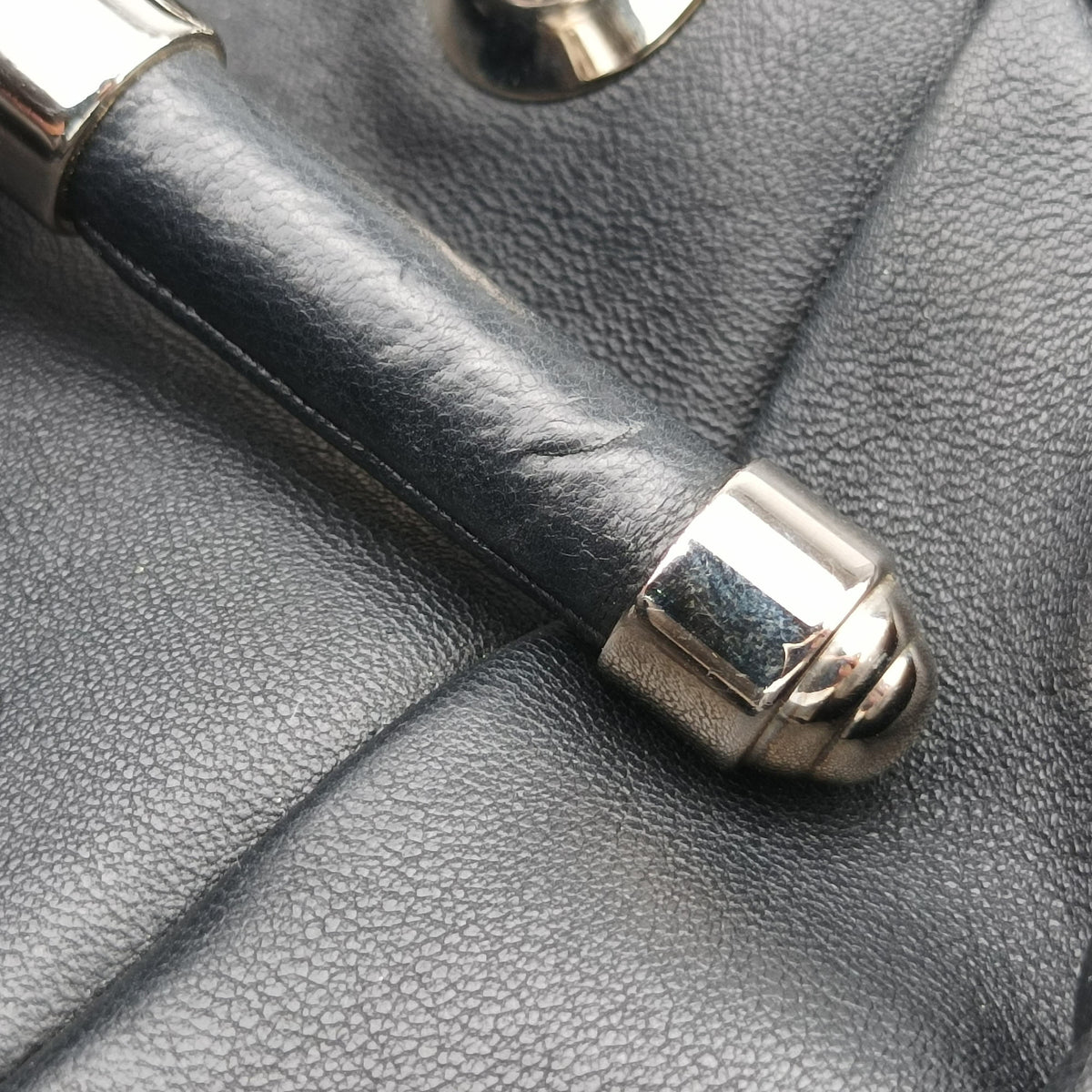 Pre-owned Christian Dior Jazz Club Black leather  shoulderbag | stylenewstar