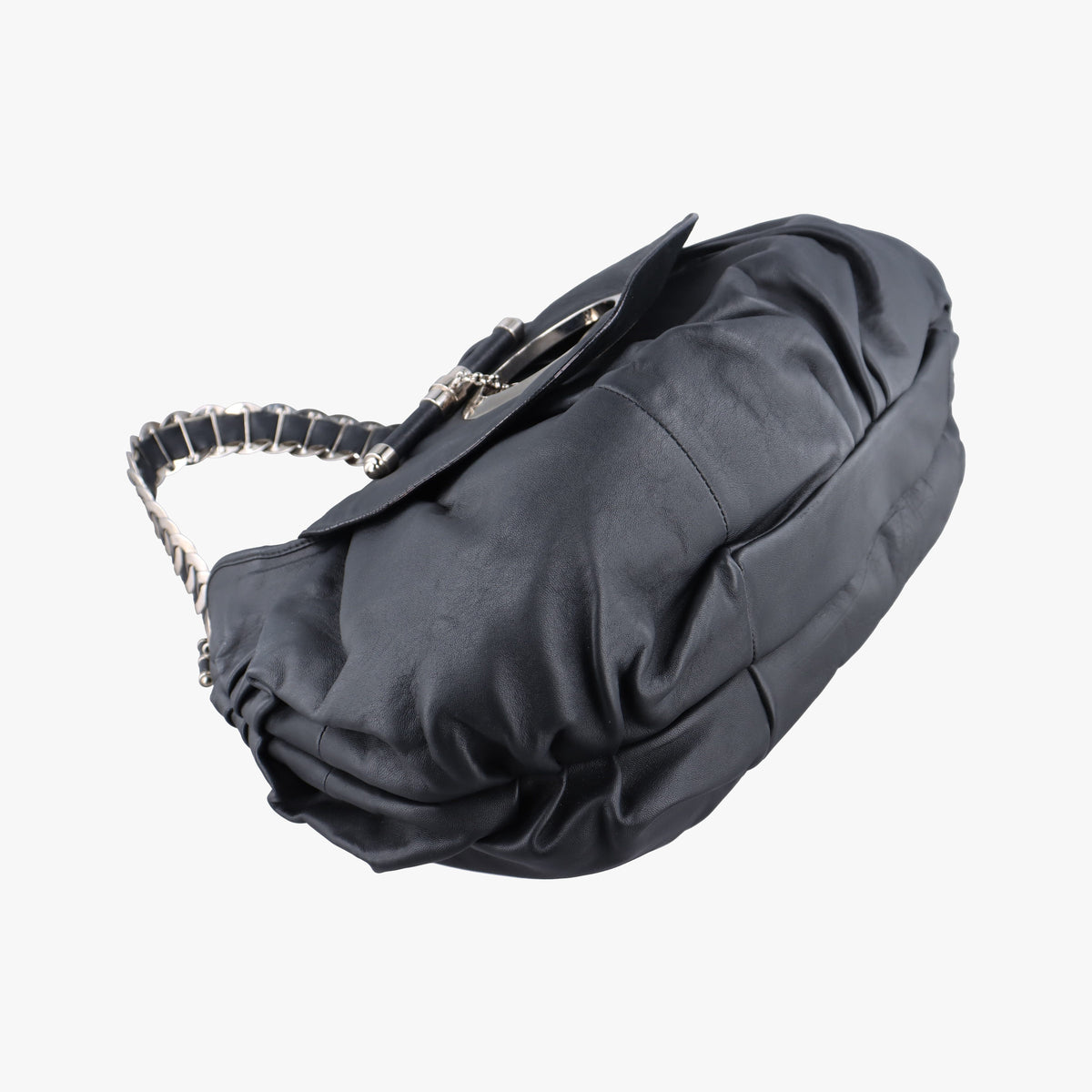 Pre-owned Christian Dior Jazz Club Black leather  shoulderbag | stylenewstar