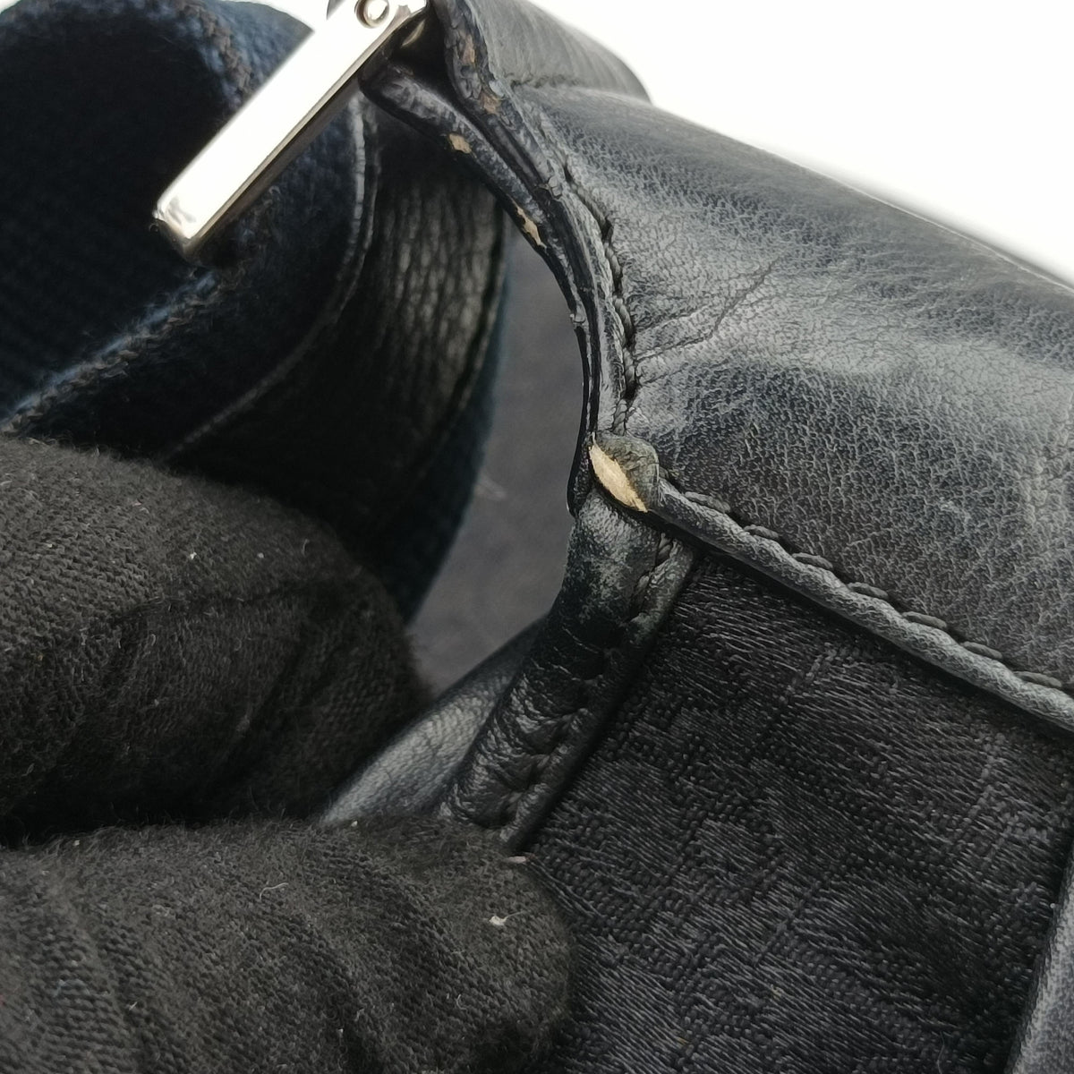 Pre-owned Christian Dior Trotter Street Chic Black Canvas x Leather  shoulderbag | stylenewstar