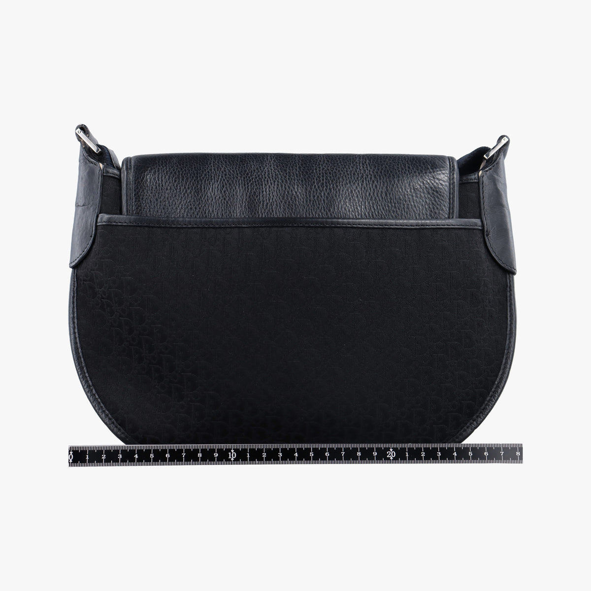 Pre-owned Christian Dior Trotter Street Chic Black Canvas x Leather  shoulderbag | stylenewstar