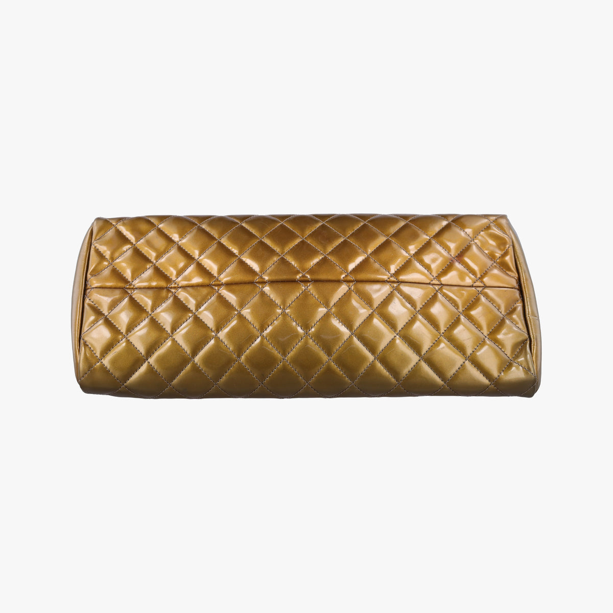 Vintage Chanel Mademoiselle Bowling Golden Patent A50557 shoulderbag | stylenewstar