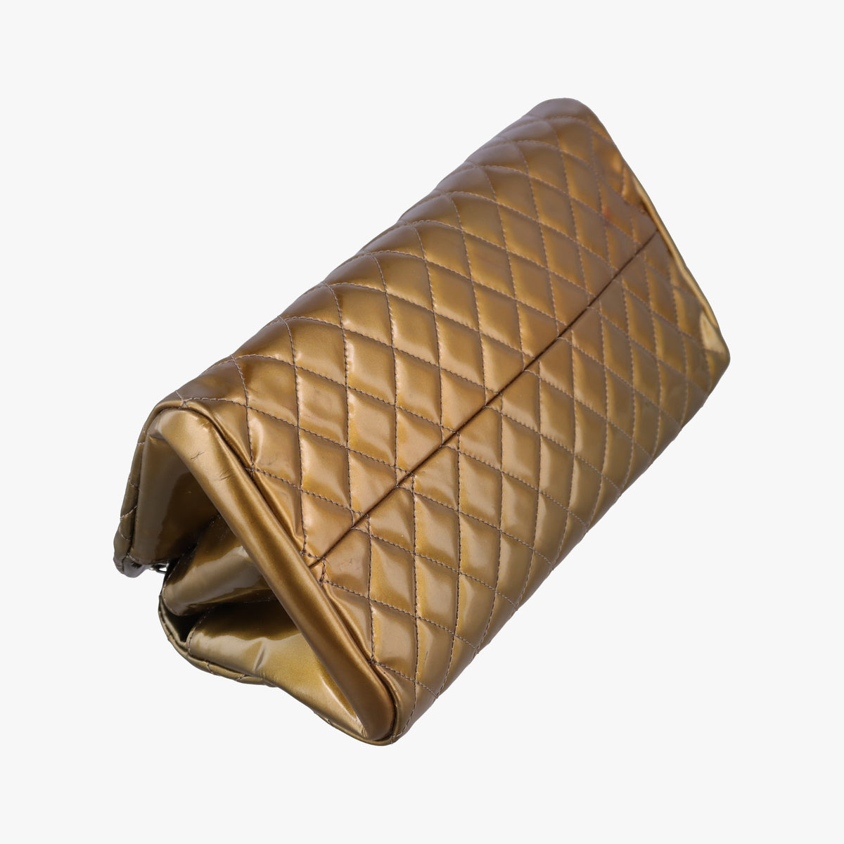 Vintage Chanel Mademoiselle Bowling Golden Patent A50557 shoulderbag | stylenewstar