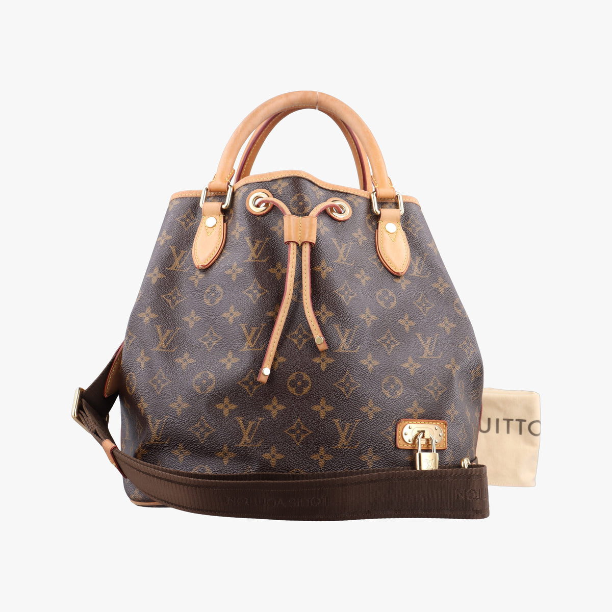 Pre-owned Louis Vuitton Neo Brown×Beige Monogram Canvas M40372 shoulderbag | stylenewstar