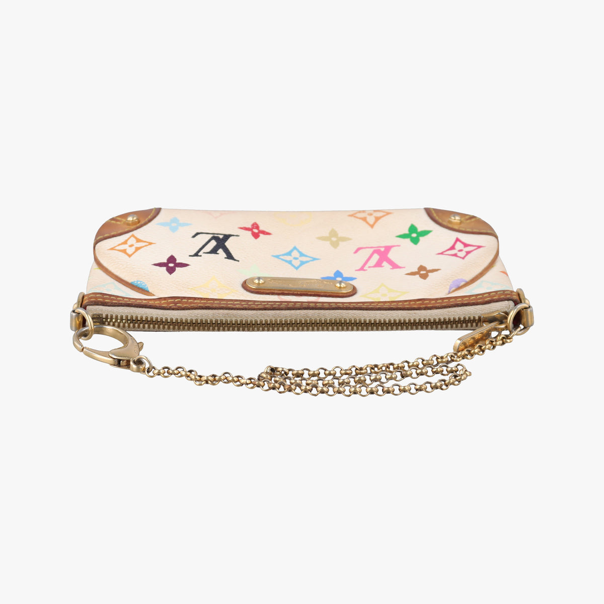 Pre-owned Louis Vuitton Pochette Mira MM Pouch white Monogram Multicolor M60096 shoulderbag | stylenewstar