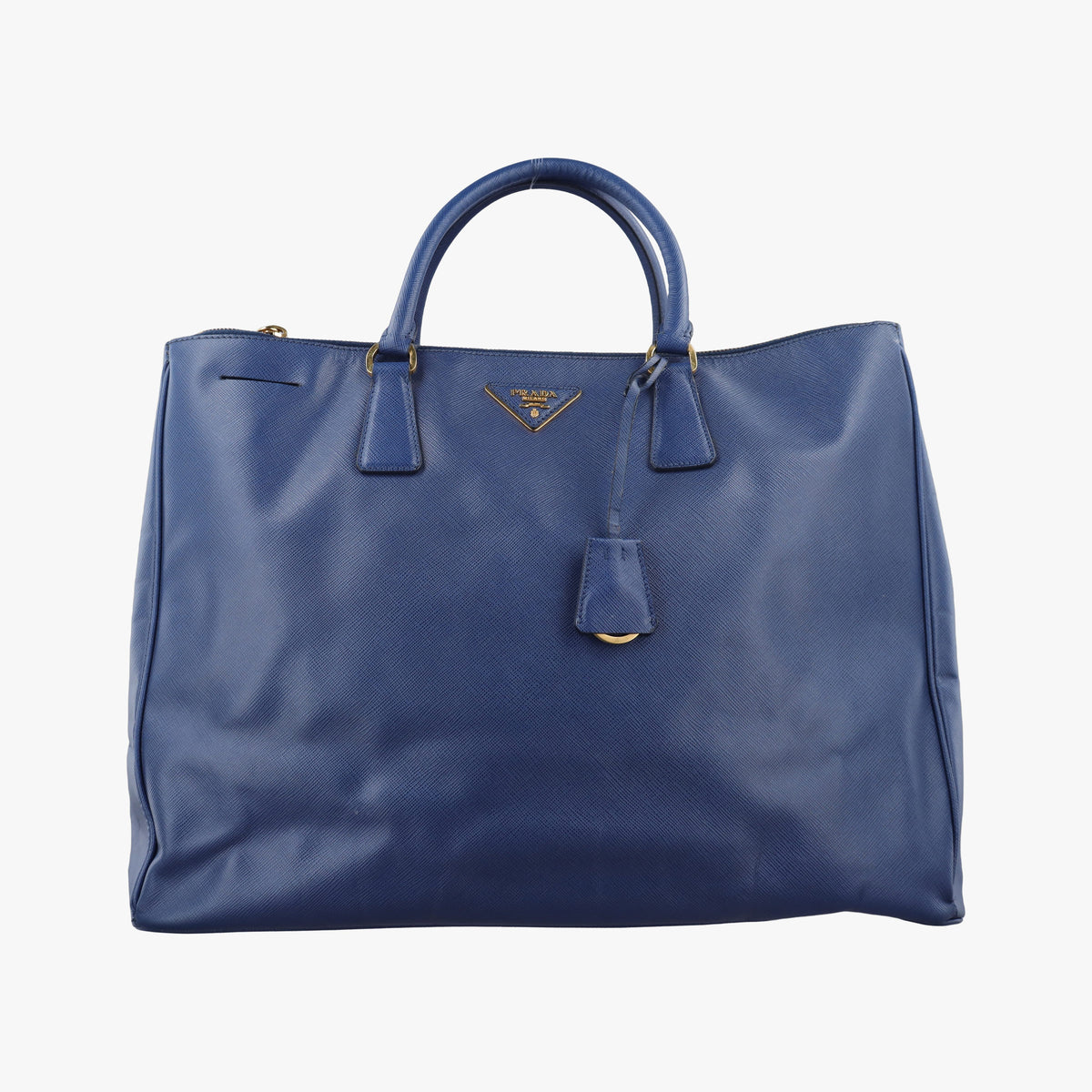 Pre-owned Prada Galleria Blue SAFFIANO Leather BN2274 handbag | stylenewstar