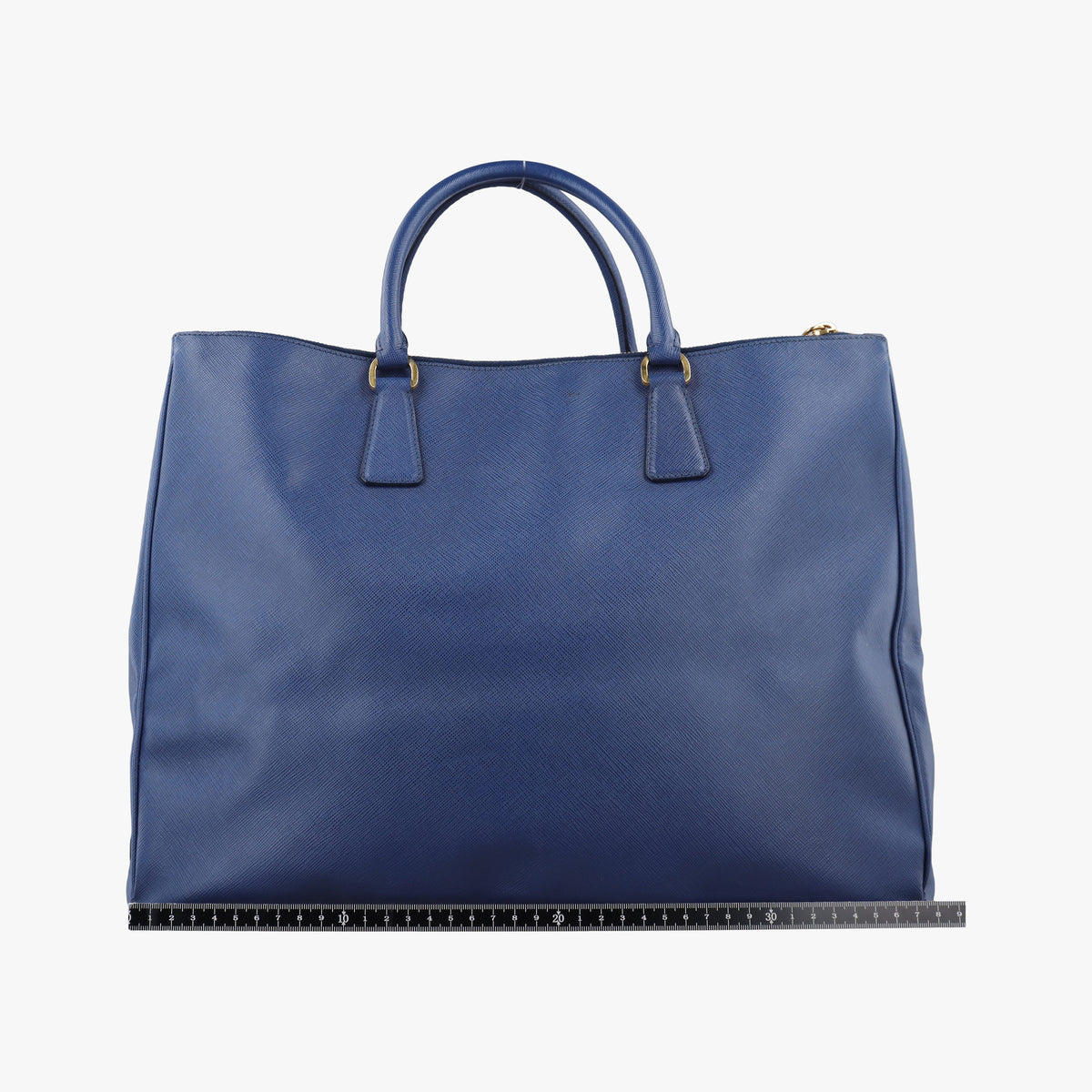 Pre-owned Prada Galleria Blue SAFFIANO Leather BN2274 handbag | stylenewstar