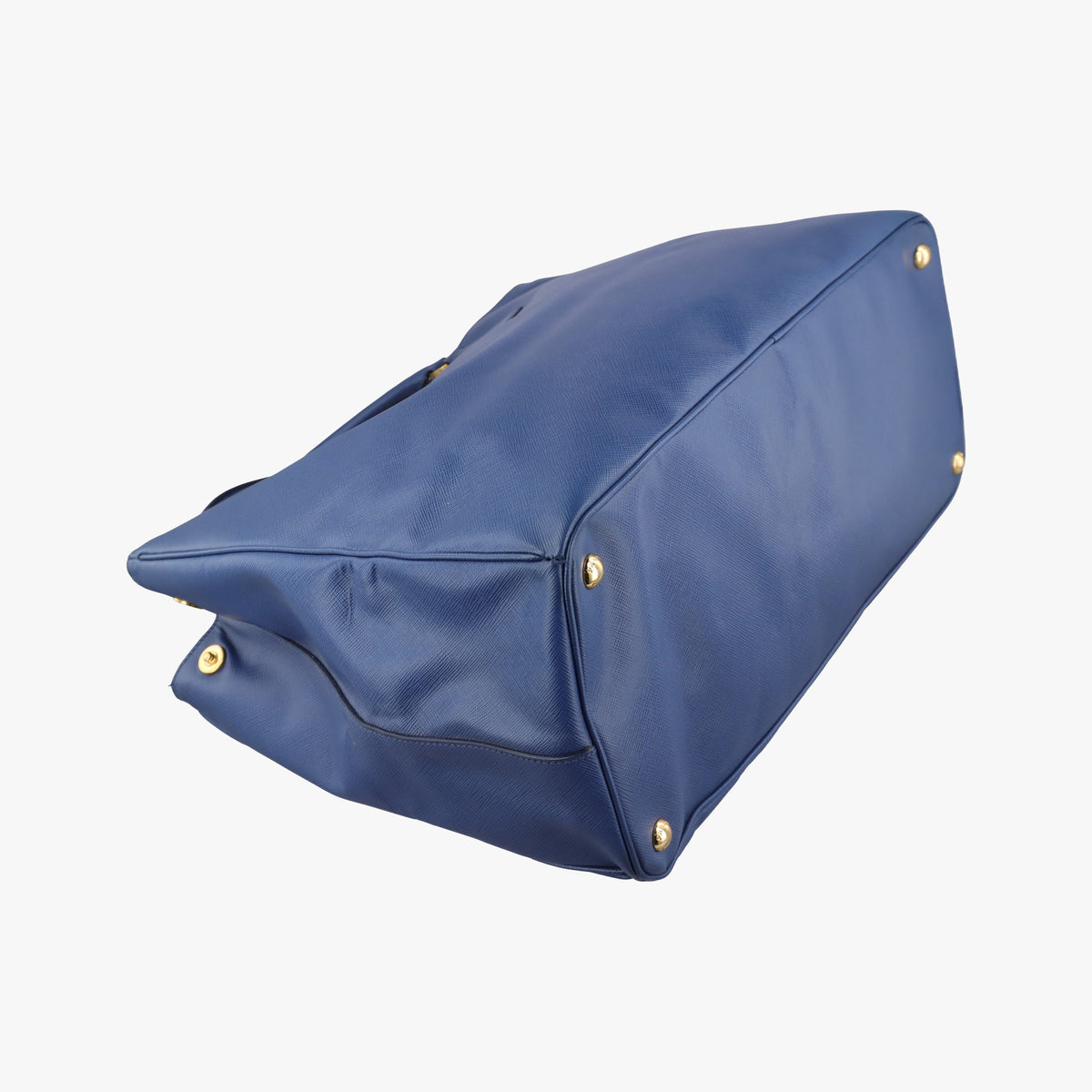 Pre-owned Prada Galleria Blue SAFFIANO Leather BN2274 handbag | stylenewstar