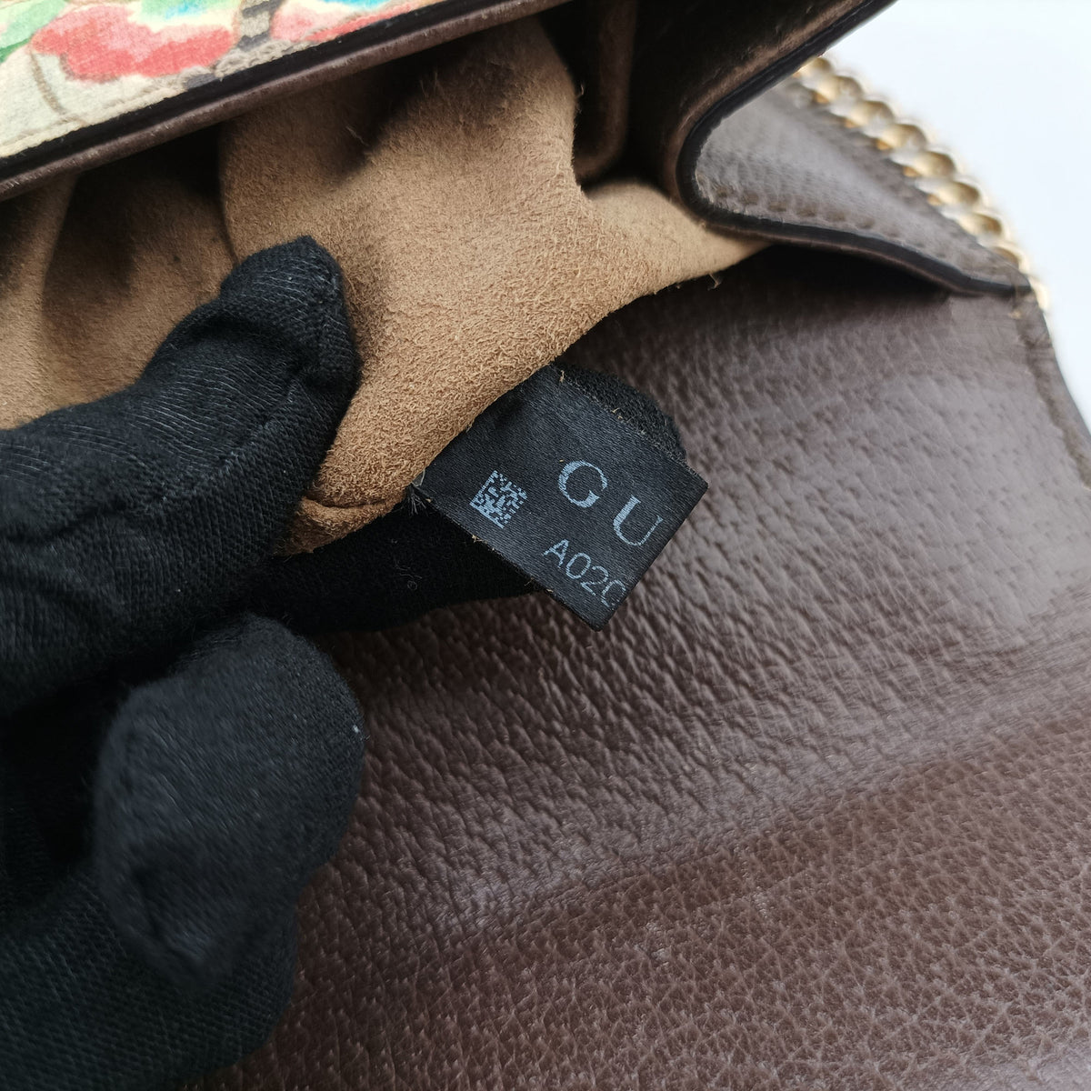 Pre-owned Gucci Padlock beige×Multicolour PVC coated canvas 409487 shoulderbag | stylenewstar