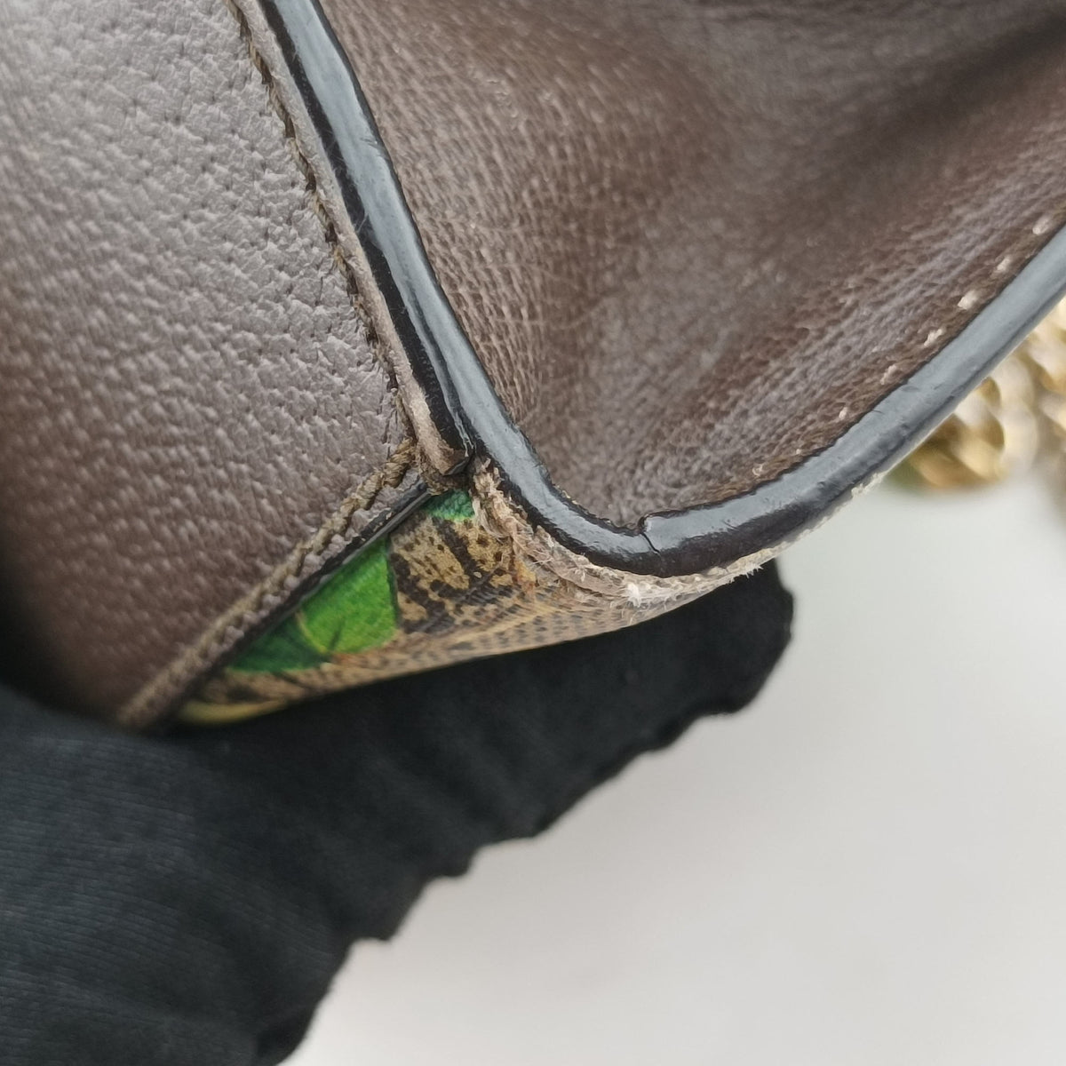 Pre-owned Gucci Padlock beige×Multicolour PVC coated canvas 409487 shoulderbag | stylenewstar