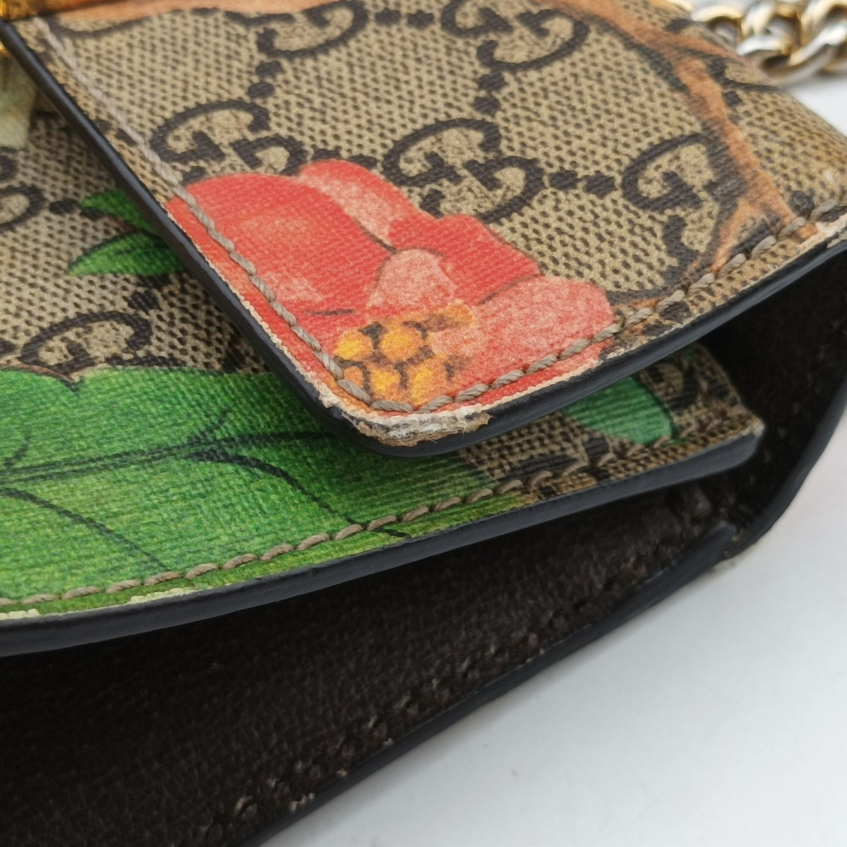 Pre-owned Gucci Padlock beige×Multicolour PVC coated canvas 409487 shoulderbag | stylenewstar