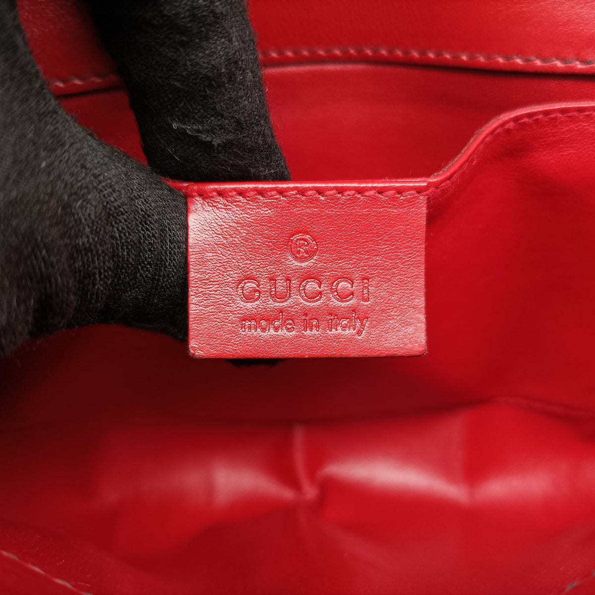 Pre-owned Gucci Emily Red Leather 283063 shoulderbag | stylenewstar