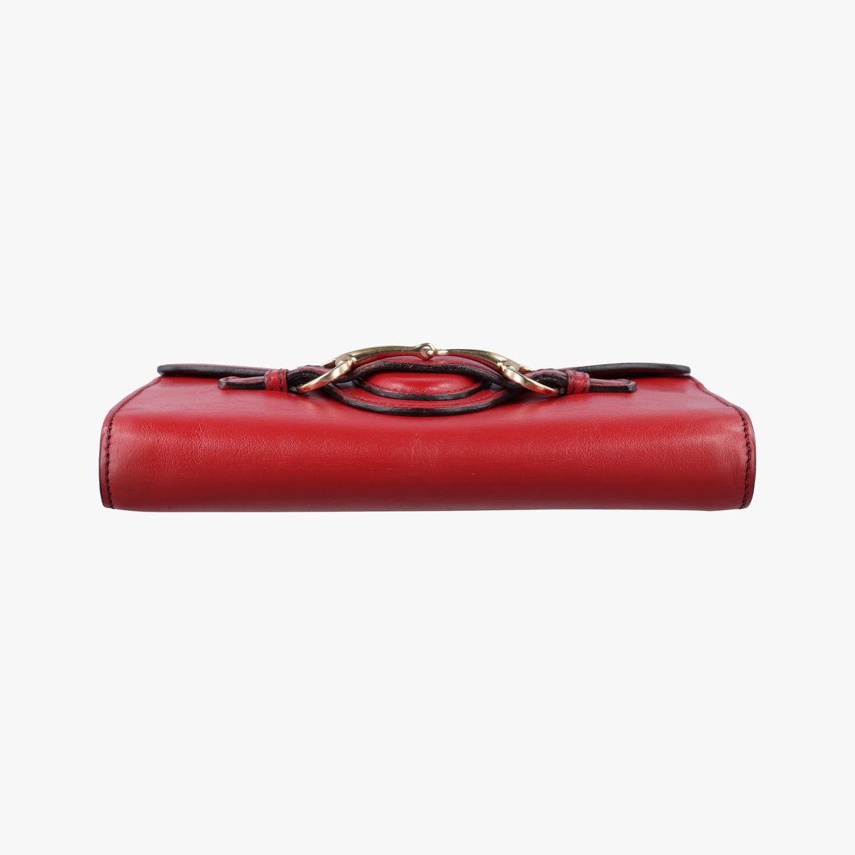 Pre-owned Gucci Emily Red Leather 283063 shoulderbag | stylenewstar