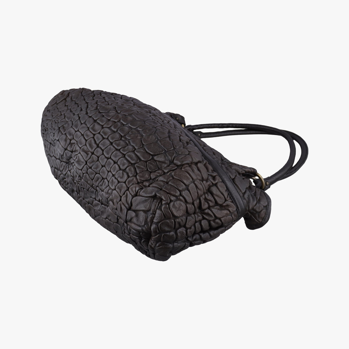 Pre-owned Fendi Chef Brown Leather 8BH186 shoulderbag | stylenewstar