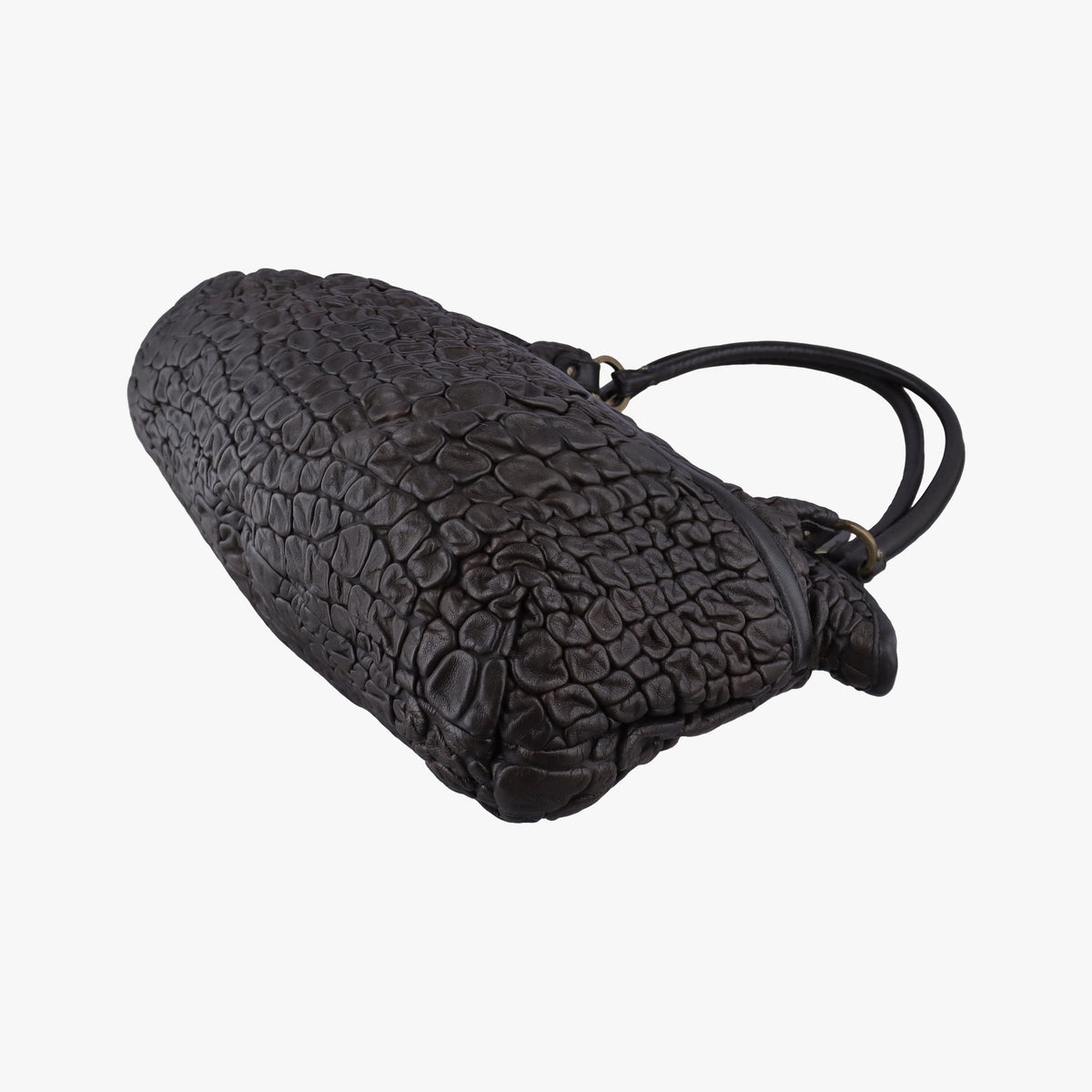 Pre-owned Fendi Chef Brown Leather 8BH186 shoulderbag | stylenewstar
