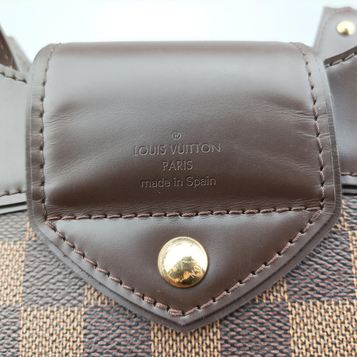 Vintage Louis Vuitton SISTINA GM EBENE Damier Canvas N41540 handbag | stylenewstar