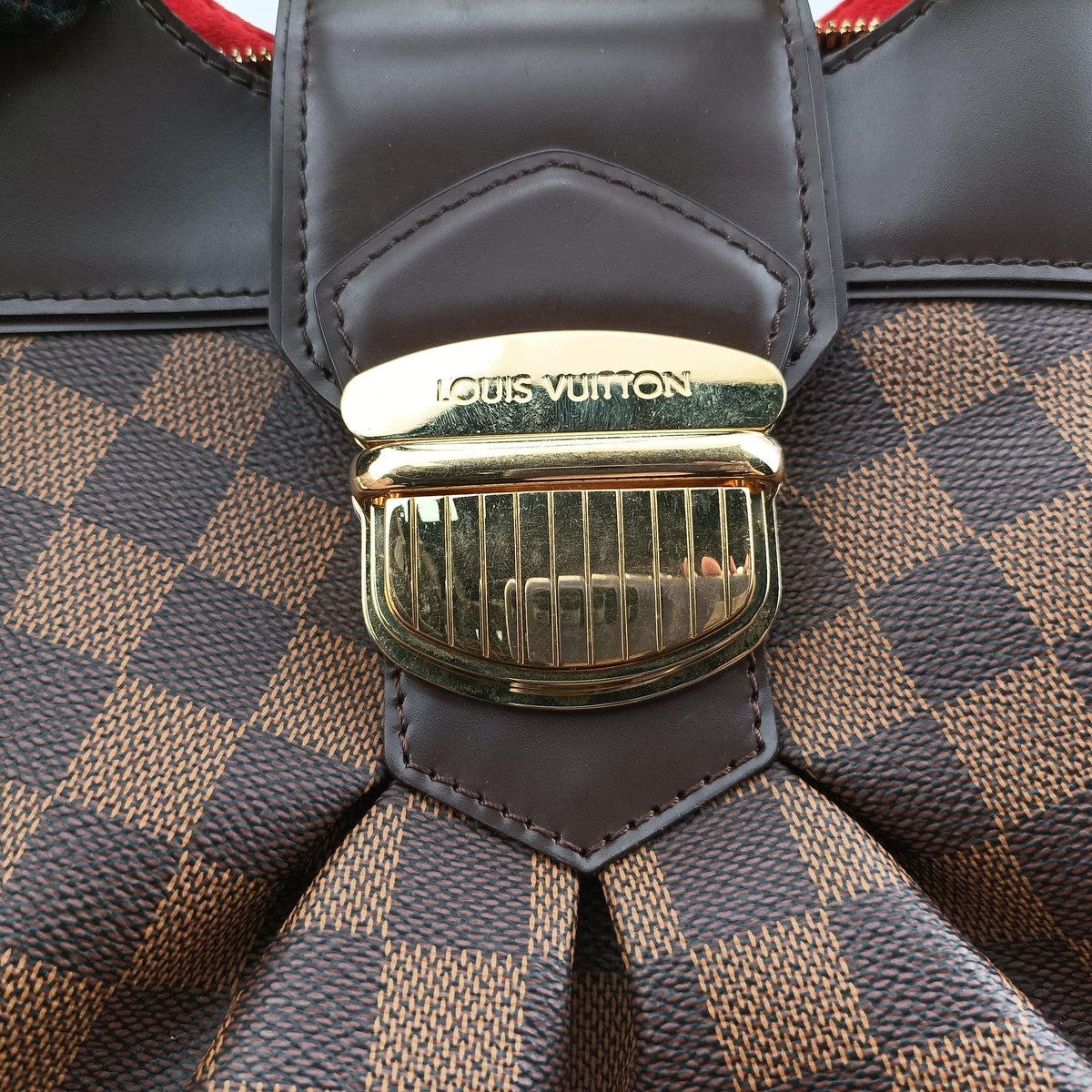 Vintage Louis Vuitton SISTINA GM EBENE Damier Canvas N41540 handbag | stylenewstar
