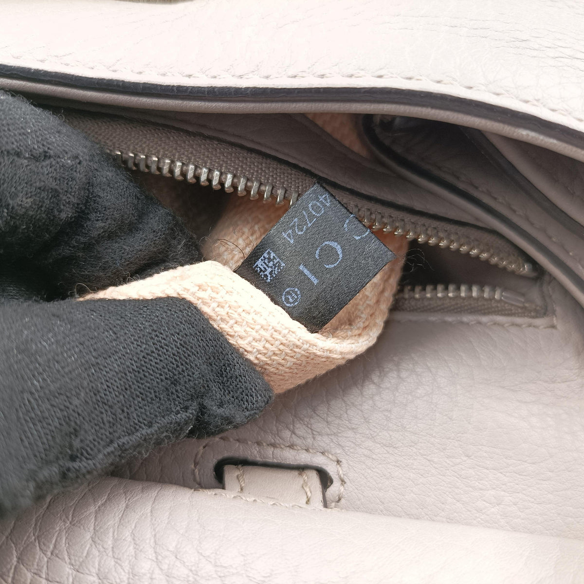 Pre-owned Gucci Bamboo Daily Grey Leather 370831 shoulderbag | stylenewstar