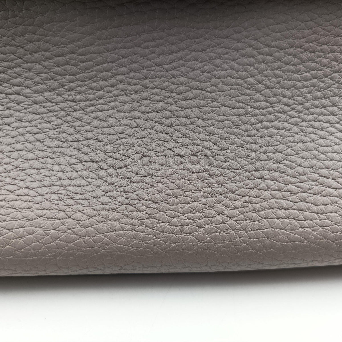Pre-owned Gucci Bamboo Daily Grey Leather 370831 shoulderbag | stylenewstar