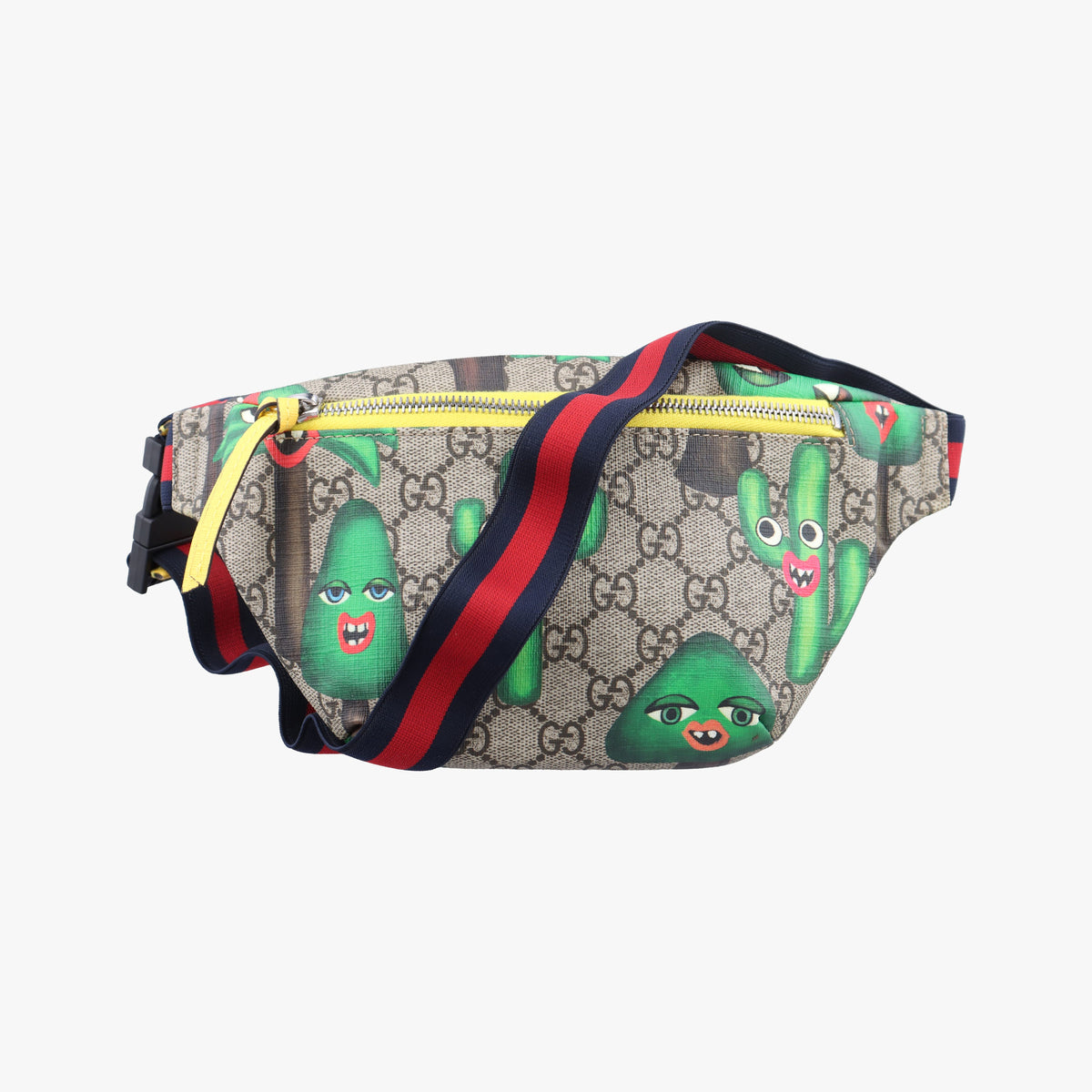 Secondhand Gucci kids GG Supreme Beige× Multi PVC coated canvas 502095 bum bag/waist bag | stylenewstar